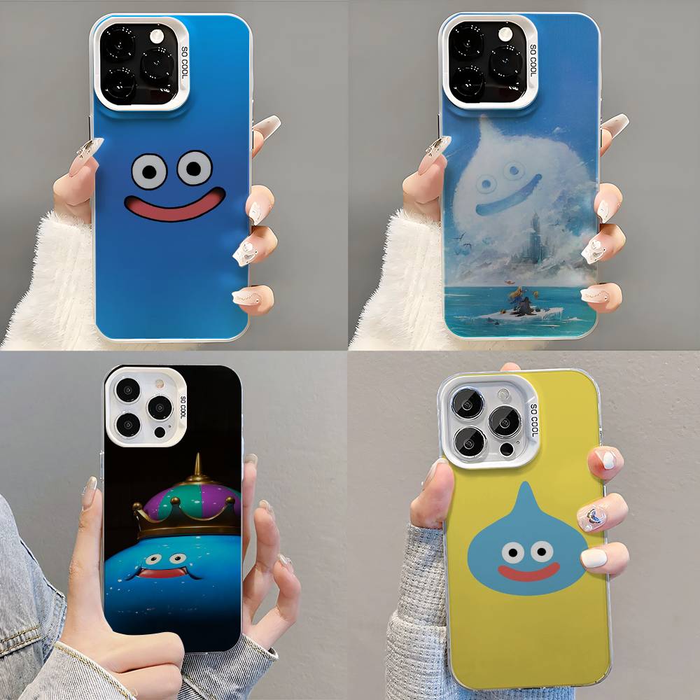 D-Dragon Quest Slime Phone Case Phone Case For iPhone 14 16 15 11 12 13 Pro Max Mini Plus Shockproof Cover