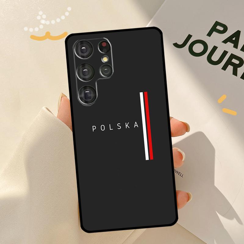 Poland Flag Case For Samsung Galaxy S23 S21 S22 Ultra Note 20 S20 FE S8 S9 S10 Note 10 Plus Phone Shell