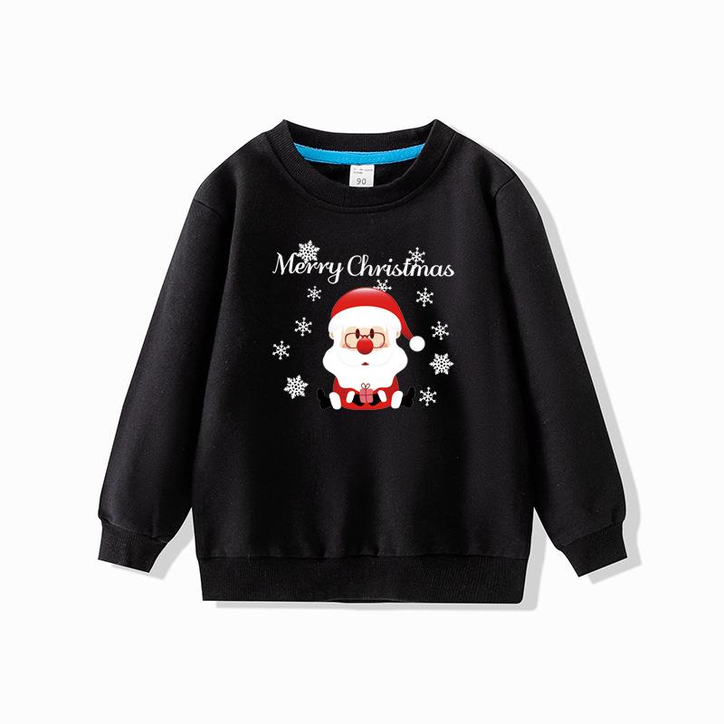 Toddler Girls' Christmas Sweatshirt - Spring/Autumn Pullover, New Southeast Asia Arrival