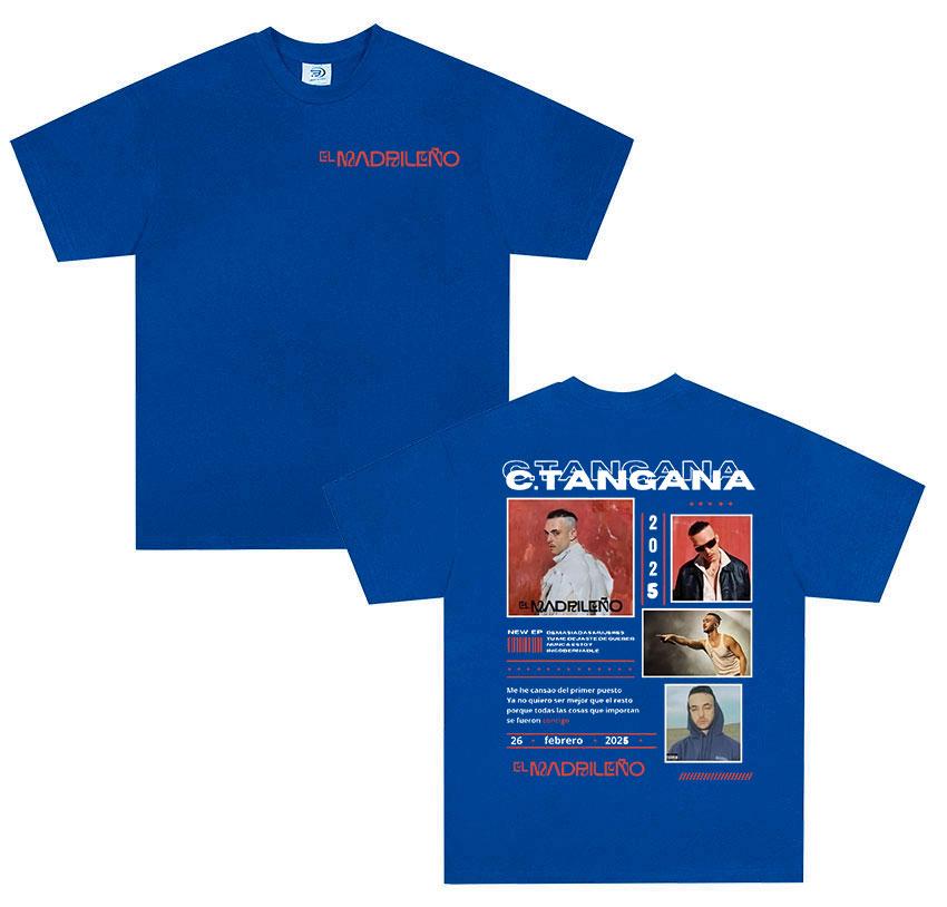 Rapper C TANGANA Album T Shirts Unisex Women ONeck Hip Hop Punk Gothic Short Sleeve Tshirt Cozy High Quality 100 Cotton Tshirts