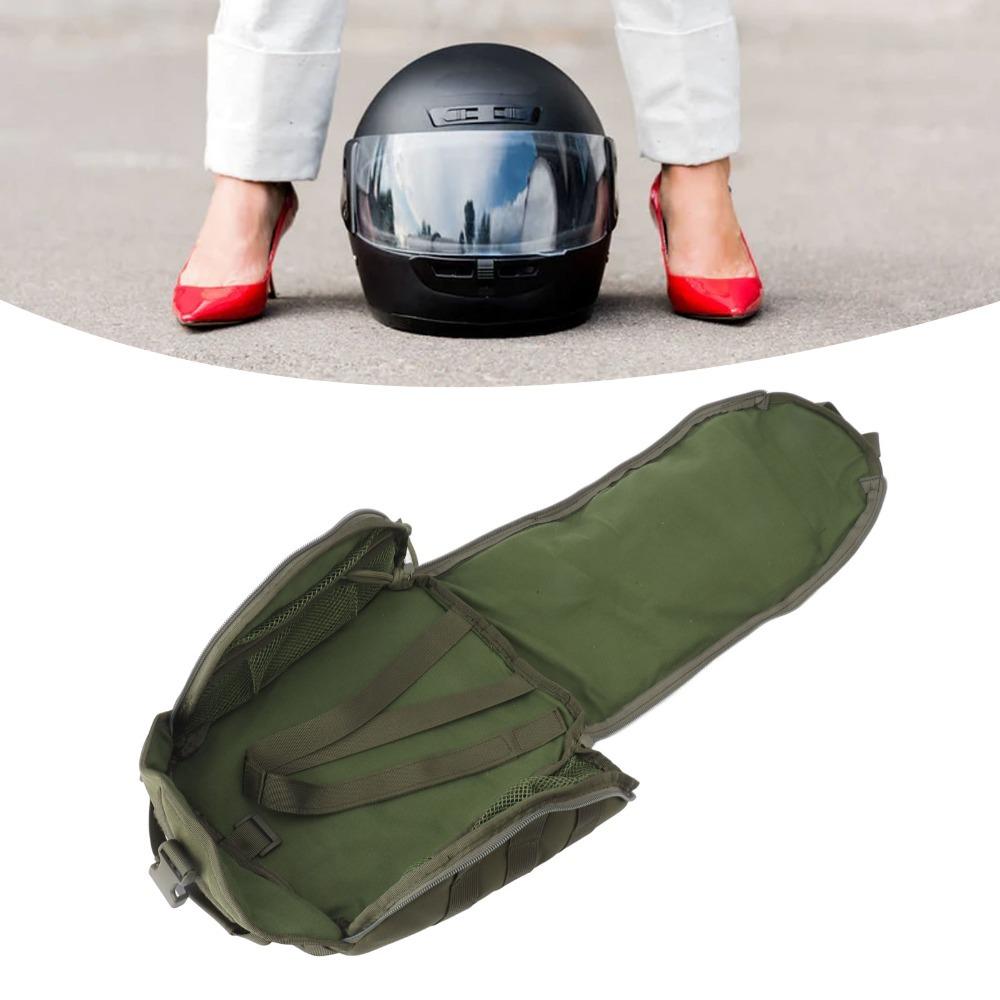 Multi-Purpose Outdoor Helmet Bag Padded Interior Motorcycle Helmet Bag Bike Helmet Bag Camping зелёный