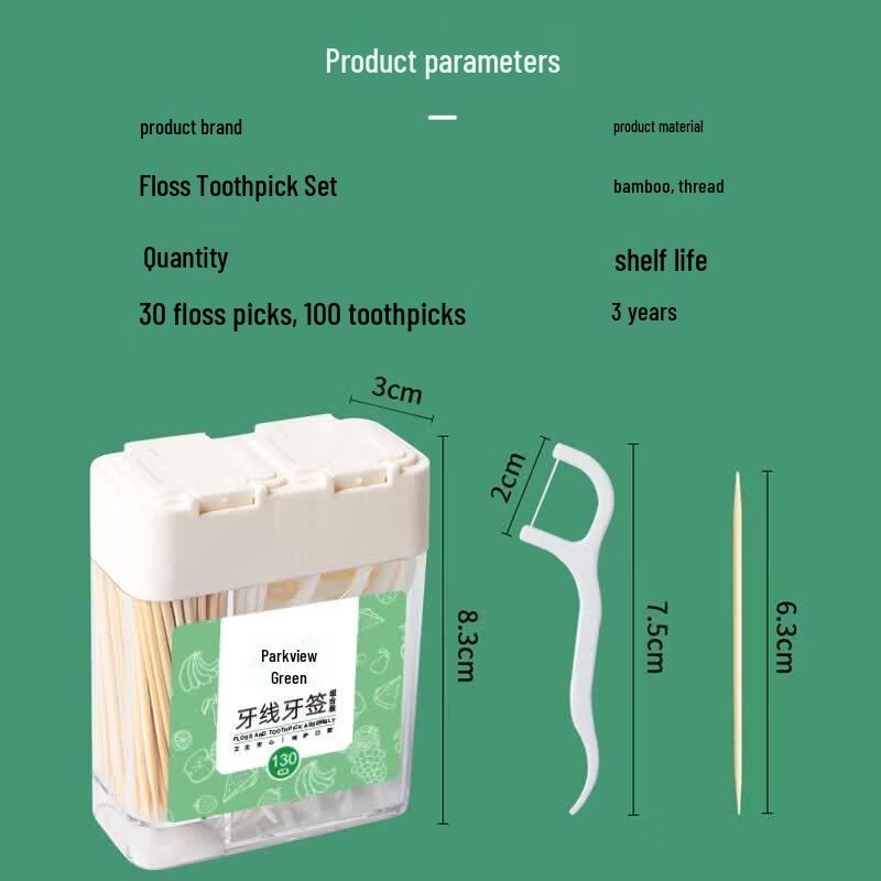 Portable Toothpick & Dental Floss Travel Kit