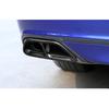 2pcs Carbon Fiber Style Left Right Rear Cylinder Exhaust Tail Pipe Cover Trim For Honda Accord 10th Gen 2018 2019 2020 2021 2022