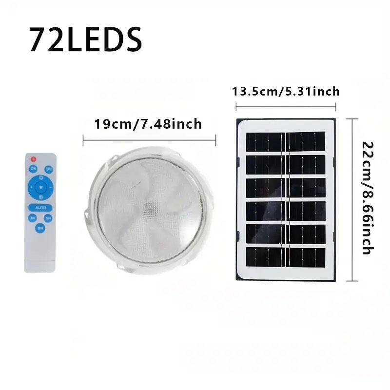 

Солнечный потолочный светильник с дистанционным управлением, 3-цветный светодиодный светильник для внутреннего/наружного освещения для балкона, патио, сада, крыльца, гостиной, спальни белый