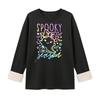 Women's Lined Long Sleeve Round Neck Halloween Sweatshirt Winter Casual Top