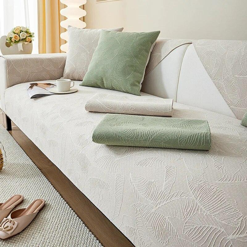Nový žinylkový potah na pohovku do obývacího pokoje Moderní pohovka Polštář podložka Potahy na pohovku Měkké tlusté křeslo Pohovka Ručník Domácí dekorace