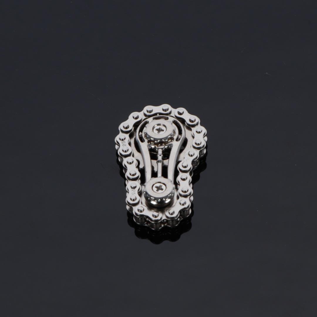 

Металлический спиннер-фиджет с перекрестной передачей серебряный