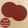 Cross-Border Double-Sided PU Leather Waterproof Non-Slip Coasters - Customizable Corporate Logo Insulation Pads