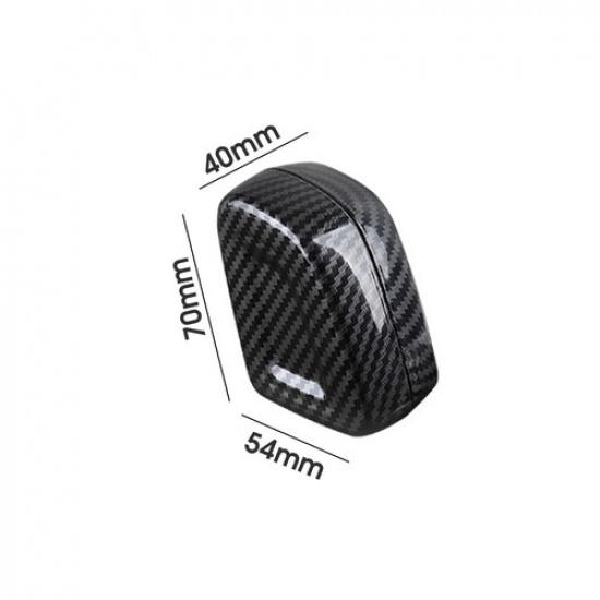 Gear Shift Knob Head Cover Trim Carbon Fiber ABS For Volvo XC90 XC60 XC40 V90
