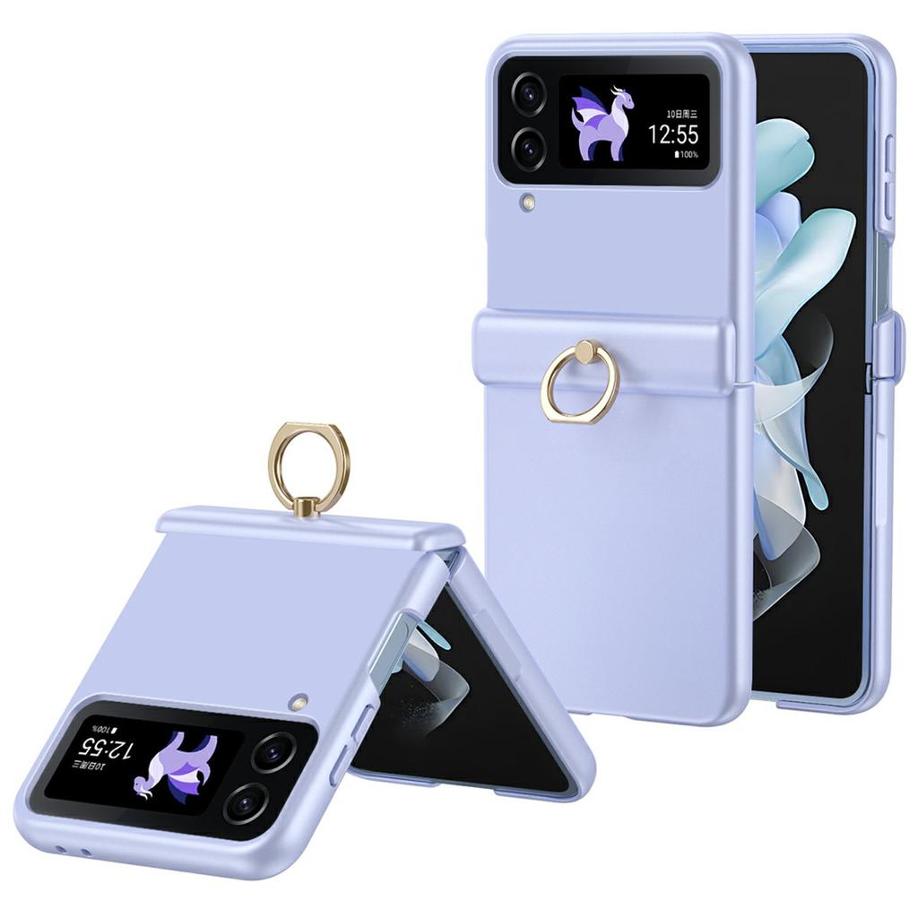 For Samsung Galaxy Z Flip3 5G Case Ring Holder Kickstand PC Phone Cover