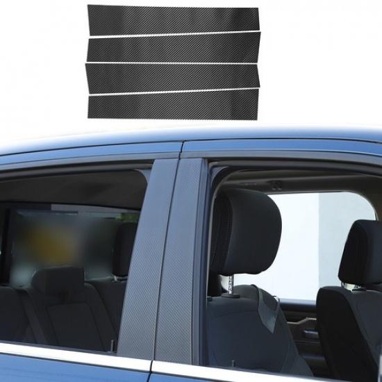 Exterior Window Pillar Post Door Sticker Trim Decal Cover For Dodge RAM 1500 18+
