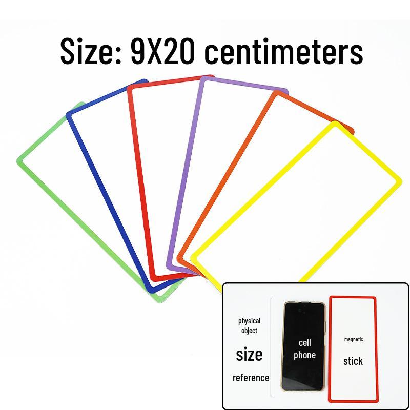 Erasable Magnetic Whiteboard Name Tag – Reusable Write-on Sticker for Fridge or Blackboard.