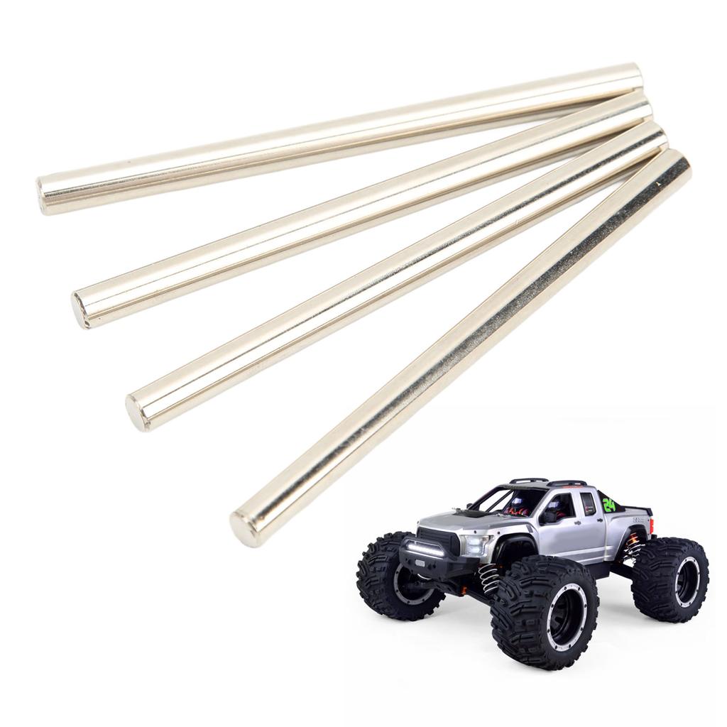 4 Pcs RC Lower Hinge Pin L77mm D5mm Steel Lower Swing Arm Pin for ZD Racing MX 07 1/7 Remote Control Car