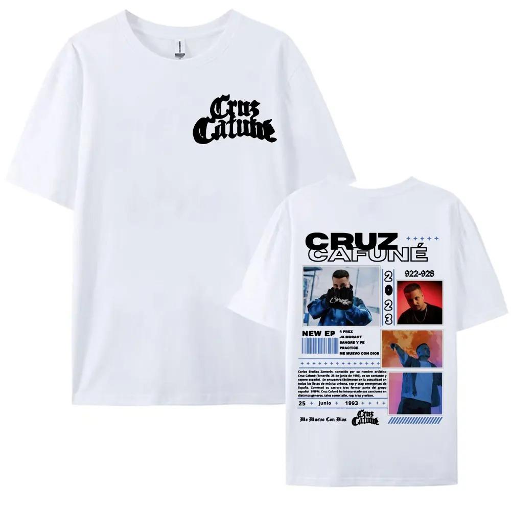 25 Summer Women T-shirt Hip Hop Street Cruzzi Print Top Oversized Y2k Short Sleeve Cruz Cafuné World Tour Streetwear Clothes Top