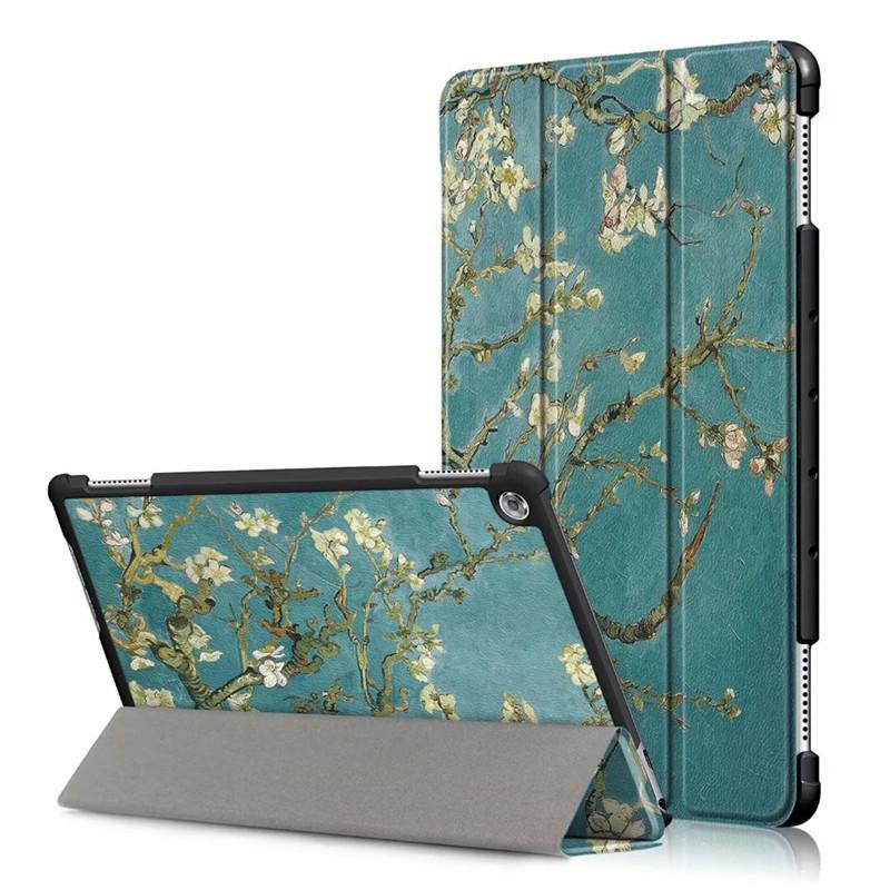 Case for Huawei MediaPad M5 Lite 10 BAH2-W19/L09/W09 Ultra Slim Pu Leather Stand Cover for Mediapad T5 10.0 Case