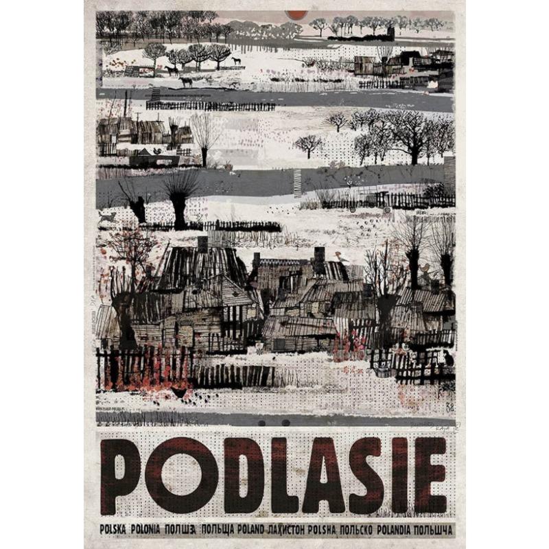 Abstrakt Polen Fluss Lublin Breslau Elch Stadt Landschaft Kunst Poster Leinwand Malerei Wanddrucke Bild Heimdekor
