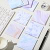 Zonon 9 Pcs Marble Sticky Note Pads 3 x 3 Inch Colorful Self-Stick Note Pads Adhesive Memo Notepad Office Supplies for Teacher Nurse Coworkers