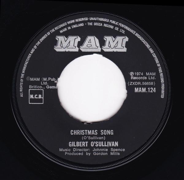 

7inch Record GILBERT O SULLIVAN - Christmas Song 124 MAM 1974 Denmark Pop Used