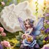 Silicone Rose Butterfly Fairies Fondant Mold Easy Demolding Ideal for Family Crafts Baking Projects and Decorative Art