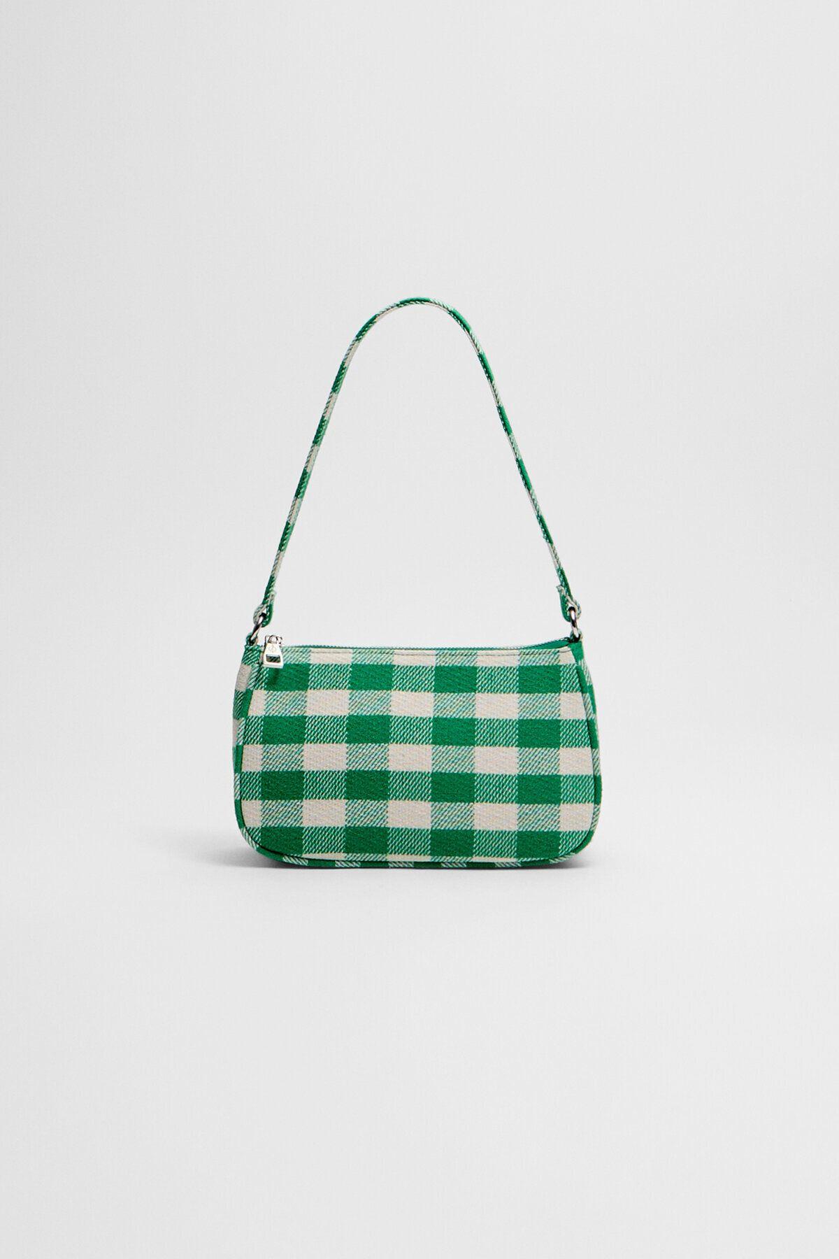 

Женская стильная и полезная сумка через плечо Gingham через плечо