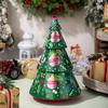 Christmas Tree Tin Candy Box With Metal Storage Container For Holiday Decorations