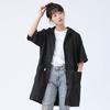 Cremalleras Manga Corta Impermeables Delantal Chaquetas Temporada Cocina Cocinar Delantal Bata Ropa de Trabajo con Bolsillos Grandes Mujeres Hombres