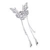 Elegant Shiny Rhinestone Tassel Hair Claw Clip Butterfly Hair Claw Clip  Women Hair Accessories
