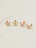 Minimal Piercing 14K Internal Crystal 3D Butterfly Labret Piercing