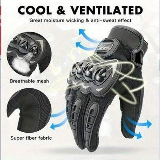 Unisex Summer Cycling & Motorcycle Half-Finger Breathable Gloves with Touchscreen Compatibility