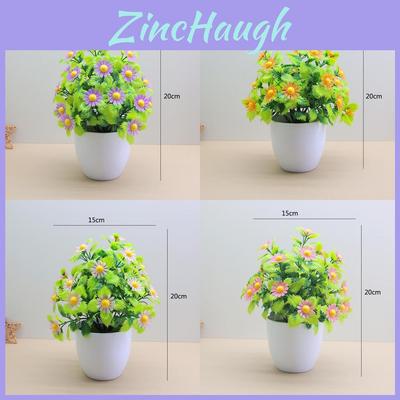 Artificial Chrysanthemum Desk Decor With Handcrafted Plastic Flowers For Home Office And Living Room