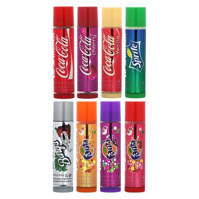 Coca-Cola, Lippenbalsam, Sortierte Geschmacksrichtungen, 8er-Packung, 4G (0,14 Unzen) Jeder