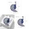 Retro Peacock Crystal Brooch With Alloy Enamel Pin For Women And Men
