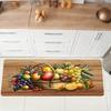 Realistic Fruit Combination Kitchen Long Runner Rug Vibrant Pastoral Style Decor Non Slip Soft Mat Home Decoration Welcome Mat
