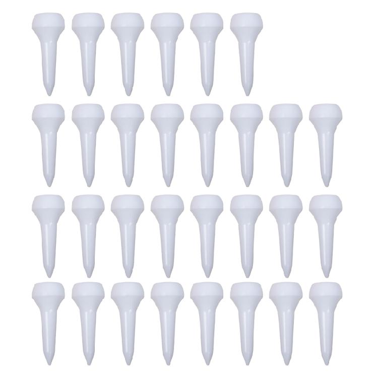 30Pcs Mushroom Head Golf Tees Training Tool White Plastic Golf Tees Mushroom Head Short Tees Golf Training Equipment