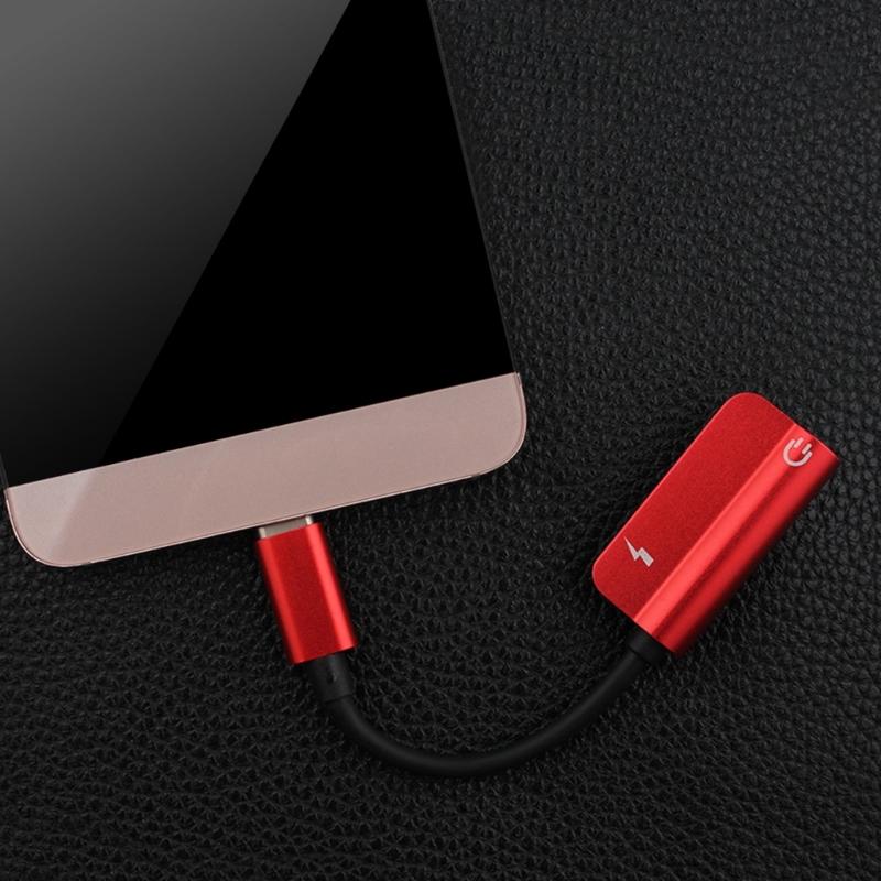 Two Function Type C To 3.5mm Converters Supports Sound Output and Quick Charge
