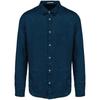 Spasso Mens Linen Long-Sleeved Shirt
