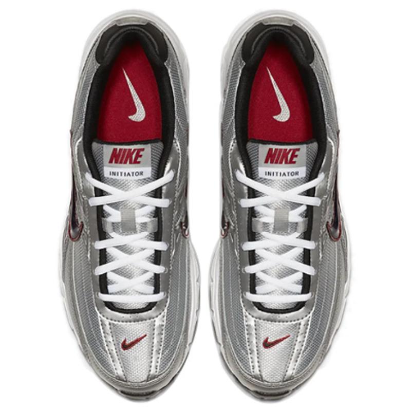 Nike Initiator Metallic Silver Red Sneakers 394055-001