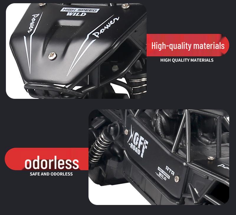 Alloy Remote Control 4WD Off-Road Car - High-Speed Six-Wheel Climbing Toy for Kids