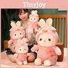 Cute Transforming Plush Toy Piggy Elephant Dinosaur Bunny Rabbit Doll Pillow Girls' Birthday Gift