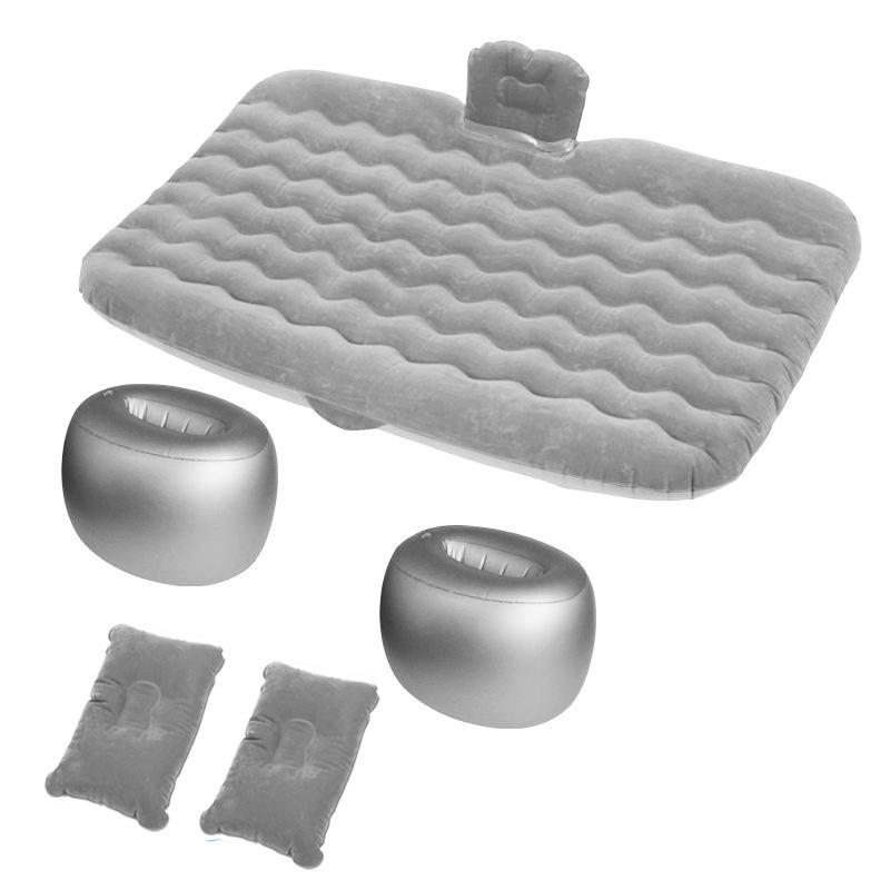 Folding SUV Inflatable Car Bed - PVC Flocking Travel Mattress