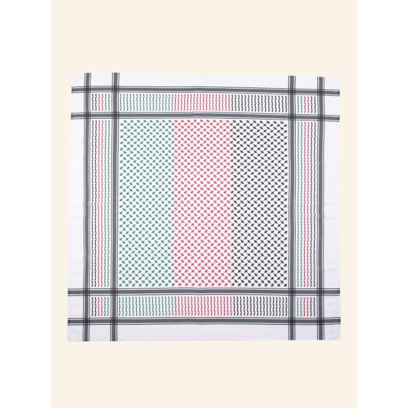 

Xiyin TEMU новый полиэстеровый арабский платок квадратный тактический платок уличный Арафатка мужской этнический платок 135