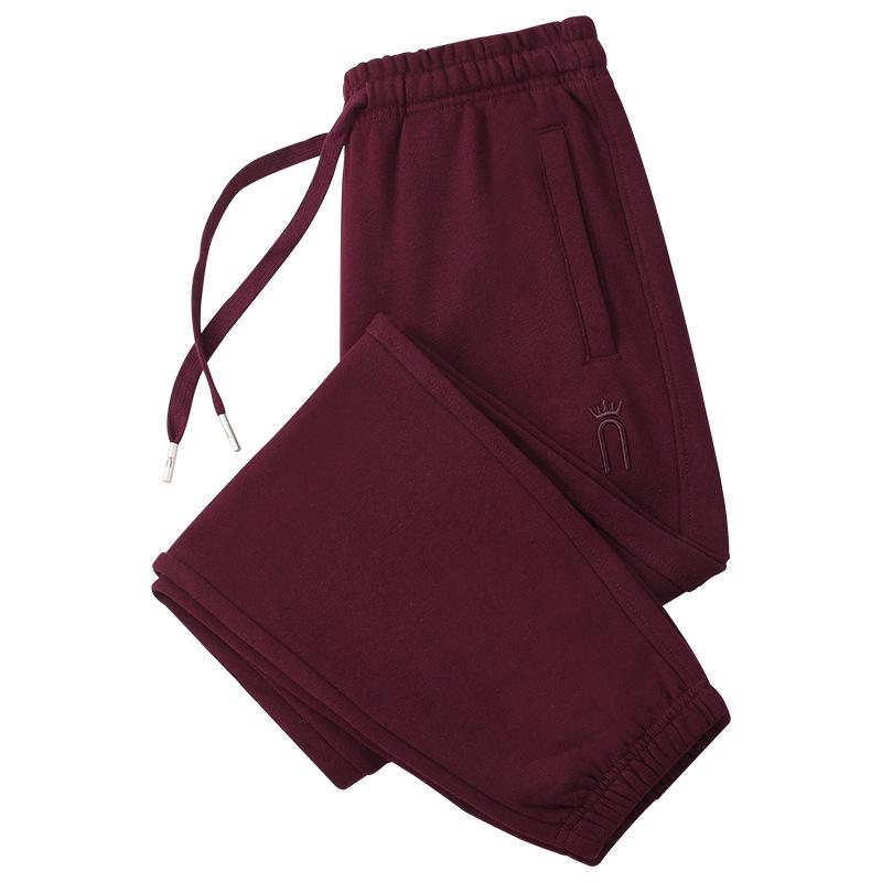 Women's Dark Gray Casual Sweatpants - Plus Size, Pure Cotton, Spring & Autumn 2025 Collection
