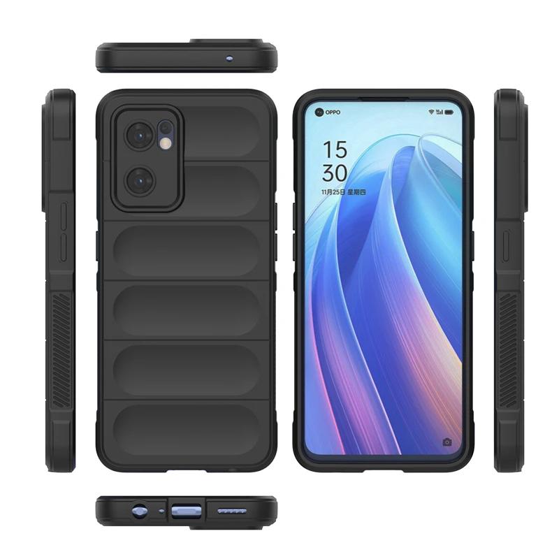 Hülle für OPPO Reno7 Reno 7 Pro 5g Globale Rückseite Telefonhülle Flüssigsilikon Stoßfeste Panzerhüllen Funda Coque
