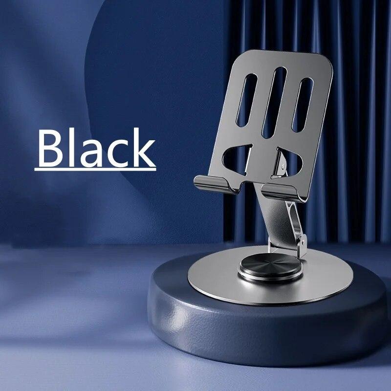 

720 поворотный алюминиевый сплав портативный держатель планшета для iPad регулируемый гибкий складной ленивый настольный Live мобильный телефон подставка крепление чёрный