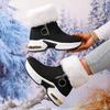 Snow Boots Winter New Comfortable Sports Casual Cotton Boots Muffin Slope Heel Thick-soled Velvet Short Boots Women