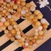 Mărgele de jad galben natural 4/6/8/10/12mm Mărgele rotunde din piatră naturală pentru realizarea de brățări, colier de bijuterii DIY