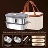 ZISIZ Stainless Steel Lunch Box Set