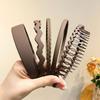 Matte Finish Toothed Headband for Women - Non-Slip Hair Band for Face Wash, Skincare & Crushed Hair Styling, Summer Essential