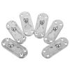 6Sets Versatile Iron Bed Rail Fastener Buckle Connecting Fitting for Bed Frame Rail Headboard Wooden Door Kitchen Cabinet