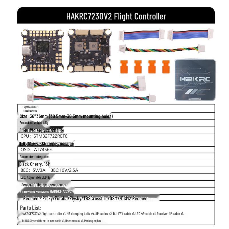 HAKRC F722 V2 Flight Controller